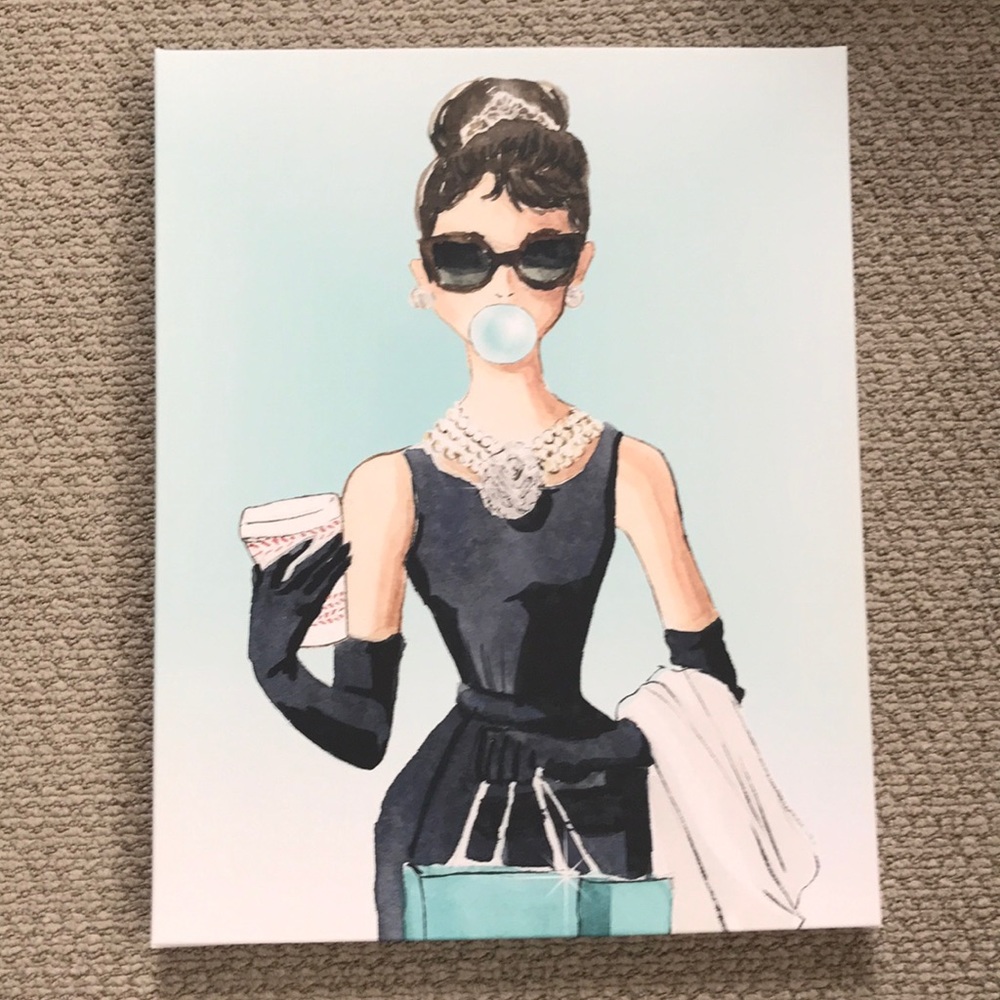 Tiffany&Co./Audrey Hepburn Inspiration Canvas art!